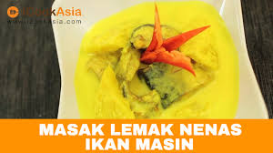 Talam berlauk masak lemak ikan sepat dan nenas udang geragau goreng mee bandung. Masak Lemak Nenas Ikan Masin Try Masak Icookasia Youtube