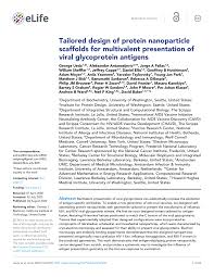 I don't have time to read all of those works, but i will certainly do that later, just to be informed. Pdf Tailored Design Of Protein Nanoparticle Scaffolds For Multivalent Presentation Of Viral Glycoprotein Antigens