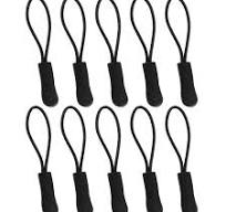 Luggage Zipper Pull Replacement for Backpack: YZSFIRM 10 Pcs Black Zipper  Tab