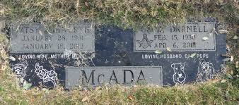 Patsy Tom Ashworth McAda (1931-2012)