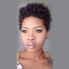 So, the ultimate aim is to eliminate the roundness of the face and add some dimensions. Black Natural Curly Short Hairstyles Wig Round Face Capless Human Hair Wigs For Black Women 2017 5569939 2021 31 19