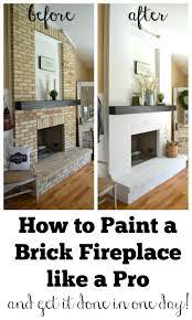 That said, painting a brick fire place is not an easy undertaking, and once it's done, it can never be undone. How To Paint A Brick Fireplace Sarah Joy