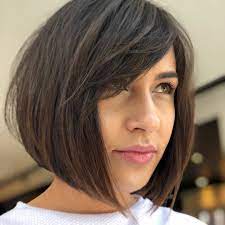 Consult your stylist for advice on the correct angle to flatter your individual face shape perfectly. Bob Hair With Side Fringe Promotions