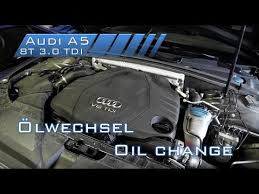 Oil Change Olwechsel Audi A5 8t 3 0 Tdi Youtube