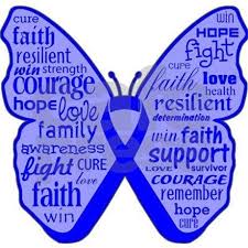 What color ribbon is for colon cancer. Greg