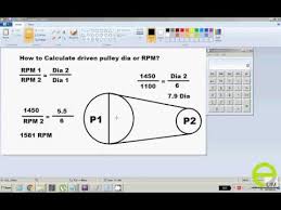 How To Calculate Driven Pulley Dia Or Rpm Urdu Hindi