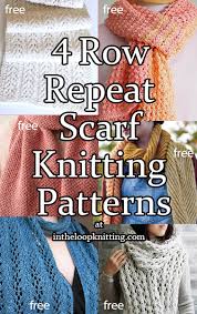 How to knit with rico pompon yarn. 4 Row Repeat Scarf Knitting Patterns In The Loop Knitting