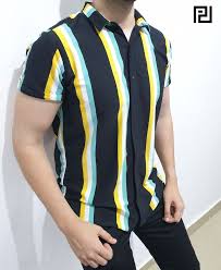 Black And Yellow Striped Shirt Mens Striped Shirt Shop Striped Shirts For Men Online In Inda Powerlook Mens Shirts Mens T Shirts Online Shirt Shop