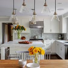 Pendant lights over the kitchen island make a design statement and provide needed light, so they add to both the functionality and the aesthetic appeal of your kitchen. Pendant Lighting Over Island Ideas Photos Houzz