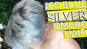 Darker greys are more suited to those who. Silver Blue Kpop Ombre Hair Youtube