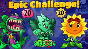 Plants Vs Zombies Heroes Challenge With Friends Epic Battle Plants Vs Zombies Epic Hero