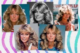 Popularized by the star's performance in charlie's angels, farrah fawcett hair refers to very curly hair that curls away from. How To Get Farrah Fawcett S Famous Long Feathered Hairstyle From The 70s Click Americana