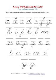 Printable graph paper, for all sorts of projects. Kids Cursive Handwriting Worksheets A Z Kids Worksheets Org Cursive Worksheets Teaching Cursive Teaching Cursive Writing
