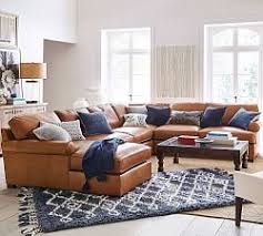 Leather Sectionals Pottery Barn Leather Sectional Living Room Farm House Living Room Leather Couches Living Room