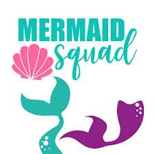 Mermaid Squad And Mermaid Tail Free Svg Download Bundle Paper Cloud Prints Mermaid Squad Mermaid Font Free Svg
