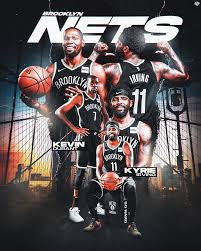 The brooklyn nets are an american professional basketball team based in the new york city borough of brooklyn. Brooklyn Media Day Graphic Kyrie And Kd On Behance Kyrie Irving Wallpapers Nba Basketball Art