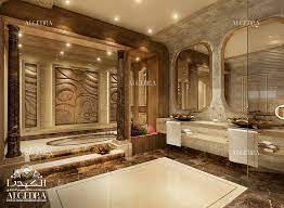The beautiful marble, stunning view, and soothing lighting. Luxury Bathroom Design In Abu Dhabi Architect Magazine