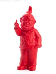 Le Nain De Jardin De L Artiste Ottmar Horl Doigt D Honneur Rouge Sponti 1994 2006 De Ottmar Horl Est Vendu Sur La Boutique The Lion Sculpture Art Sculpture