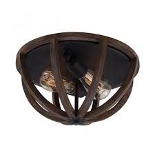 Allier Rustic Flush Mount Dark Oak Wood Ceiling Light Wood Ceiling Lights Flush Mount Ceiling Lights Farmhouse Lighting