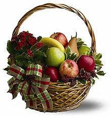 Amazon Com Teleflora Holiday Fruit Basket Premium Fruit Arangement Grocery Gourmet Food Holiday Fruit Fruit Basket Gift Fruit Basket
