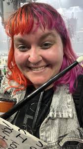 My wife having a GREAT TIME last night