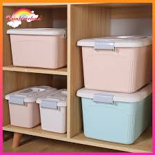 Lifewit clothes storage bag 90l large capacity organizer with reinforced handle thick fabric for propack disposable plastic storage bags with original twist tie, 1 gallon size, 600 bags, great for. Thickened Extra Large Plastic Clothes Storage Box Finishing Box Storage Box Shopee Philippines