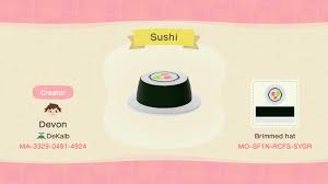 Pancakes Ha How About A Sushi Hat Instead Acqr Animal Crossing Animal Crossing 3ds Animal Crossing Game
