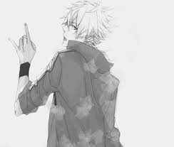 Black And White Anime Boy Black And White Blond Hair Boy Anime Anime Anime Boy Anime People