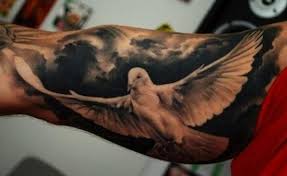 Birds And Clouds Tattoo 150 Amazing Cloud Tattoos Meanings Ultimate Guide 2020 Cloud Tattoo Dove Tattoos Bird Tattoo Men