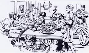 Mankind has had dinner parties ever since the cave men, women and children gathered with their friends around a friendly fire roasting their meats. Dinner Party Ancient Roman Dinner Parties Entertainment