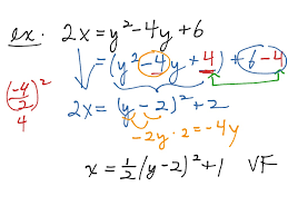 This article covers the vertex form of a parabola, how to find the vertex of a parabola and the intercepts. Sideways Parabola To Vertex Form Math Precalculus Parabolas Vertex Form Showme