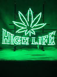High Life Neon Sign 2 Sizes Available Dark Green Aesthetic Neon Signs Green Aesthetic