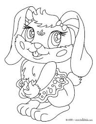 Kawaii Rabbit Coloring Page Cute And Amazing Farm Animals Coloring Page For Kids More Colorin Farm Animal Coloring Pages Animal Coloring Pages Coloring Pages