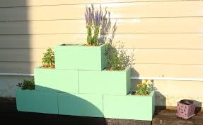 Paint Cinder Block For Planters Google Search Cinder Block Garden Home Garden Design Cinder Block