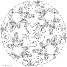 Christmas teddy bear coloring pages. Mandala With Birds Christmas Ornament And Teddy Bear Coloring Pages Teenage Coloring Pages Coloring Pages For Kids And Adults