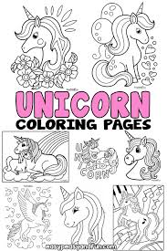 For kids & adults you can print heart or color online. Unicorn Coloring Pages 50 Printable Sheets Easy Peasy And Fun