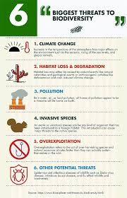 Threats To Biodiversity Infographics In 2020 Climate Change Infographic Biodiversity Threat