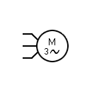 Also, explain the operation of this motor control circuit. Electric Motor Symbols