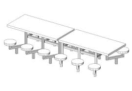 The table base is manufactured using grey painted aluminium and is available with the choice of 600mm diameter… cad images revit specification sheets download price list download all specs School Dining Table And Chairs Revit Family Cadblocksfree Cad Blocks Free