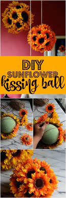 People have been creating them for hundreds of years during the holiday season. Diy Hanging Sunflower Pendants Sunflower Kissing Balls Always Order Dessert