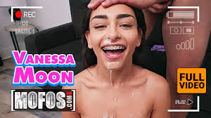 MOFOS - Petite Brunette Vanessa Moon Takes On JMacs Huge Rod In All  Positions & Gets A Messy Facial