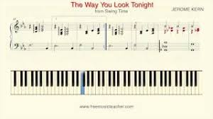 Chords ratings, diagrams and lyrics. The Way You Look Tonight Sheet Music Piano Voice Guitar Pdf Download Streaming Oktav