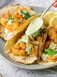 Taco john's brings back crispy fish and shrimp street tacos. Fried Shrimp Tacos With Cilantro Lime Sauce Belly Full