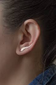 Women Ear Sweep Wrap Silver Gold Lady Ear Climber Leafs Ear Cuffs Earrings Zw Aros Trepadores Pendientes De Hojas Aretes