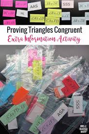 Sss and sas congruence worksheet answers. Congruent Triangles Extra Information Activity Mrs E Teaches Math