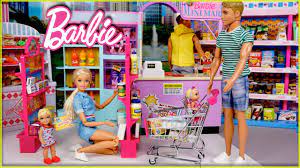 Descubre la mejor forma de comprar online. Familia Barbie Y Ken Compran En El Supermercado Y Rutina De Noche Con Ninera Youtube