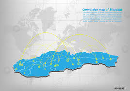 Slovakia coronavirus update with statistics and graphs: Moderno De Eslovaquia Mapa Conexiones Diseno De Red Mejor Vector De Stock Crushpixel