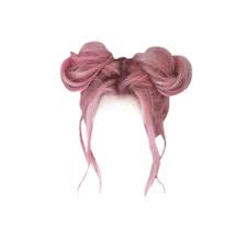 Pink Hair Png Buns Shoplook Hair Png Hair Sketch Anime Hair
