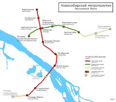 Схема метро новосибирска наложенная на карту города, в соответствии с планом строительства метрополитена на следующую декаду. Spisok Stancij Novosibirskogo Metropolitena Vikipediya