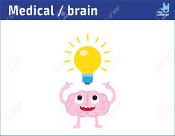 Learn how to draw light bulb pictures using these outlines or print just for 450x450 black lightbulb drawing on white background royalty free cliparts. Cute Cartoon Happy Face Brain With Having An Idea Lightbulb Royalty Free Cliparts Vectors And Stock Illustration Image 99636590
